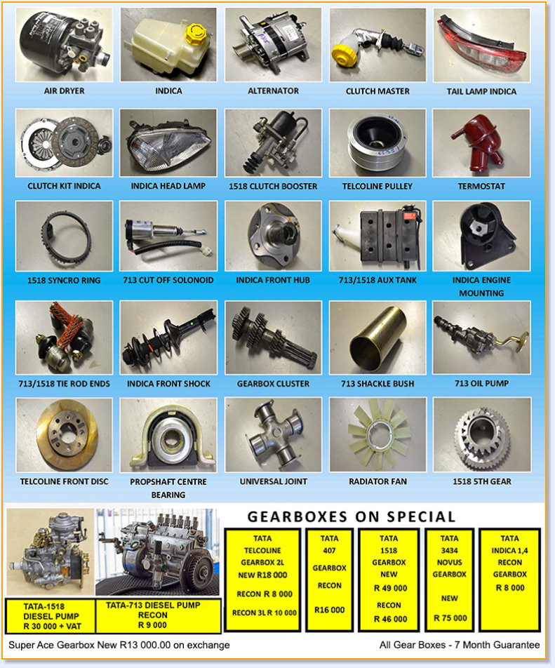 Spares 4 TATA All TATA parts and spares West Rand